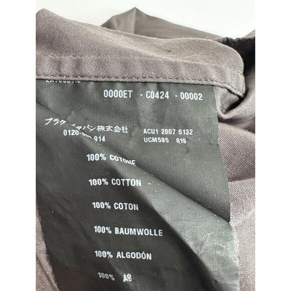 PRADA Long Sleeve Button Up Cotton Shirt in Gray - Picture 6 of 6